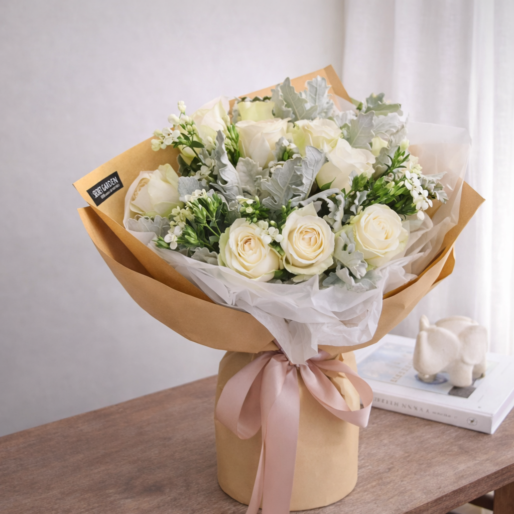 White Rose Bouquet